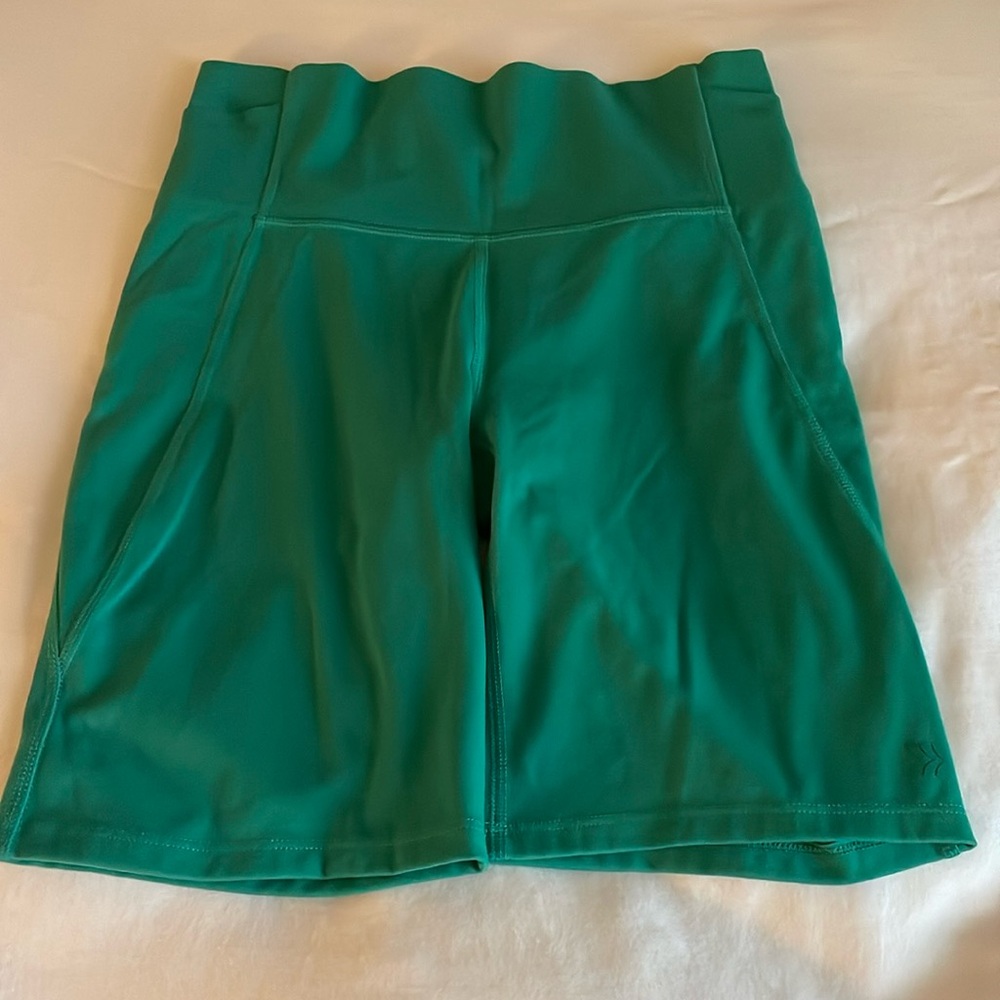 Small teal bike shorts